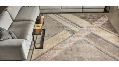 Tappeto con linee che si intrecciano Eikon di Ditre Italia