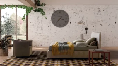 Letto in ecopelle Calvin di Le Comfort