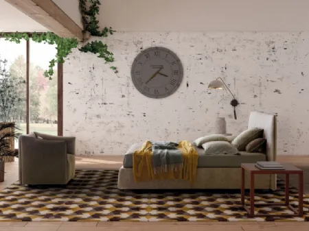 Letto in ecopelle Calvin di Le Comfort