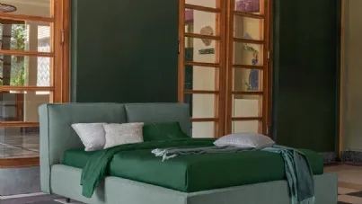 Letto Bill in tessuto imbottito di Dorelan Letti