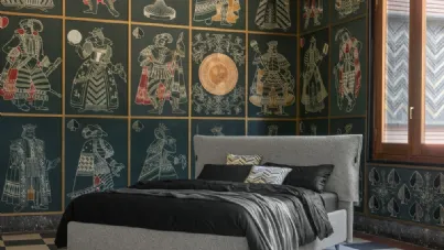 Letto Damien con testiera di Dorelan Letti