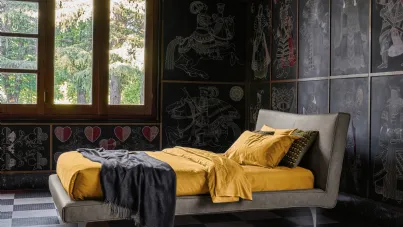 Letto in pelle Gio di Dorelan Letti
