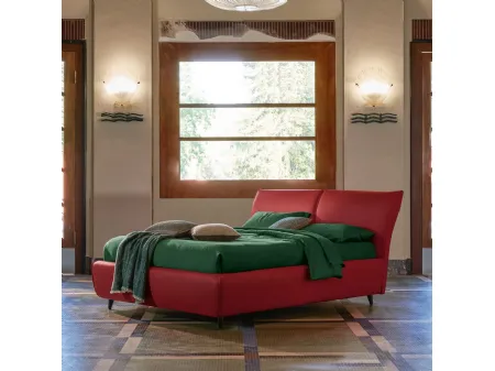 Letto Edward in pelle di Dorelan Letti