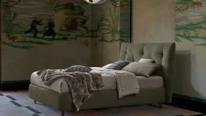 Letto in tessuto Gustav di Dorelan Letti