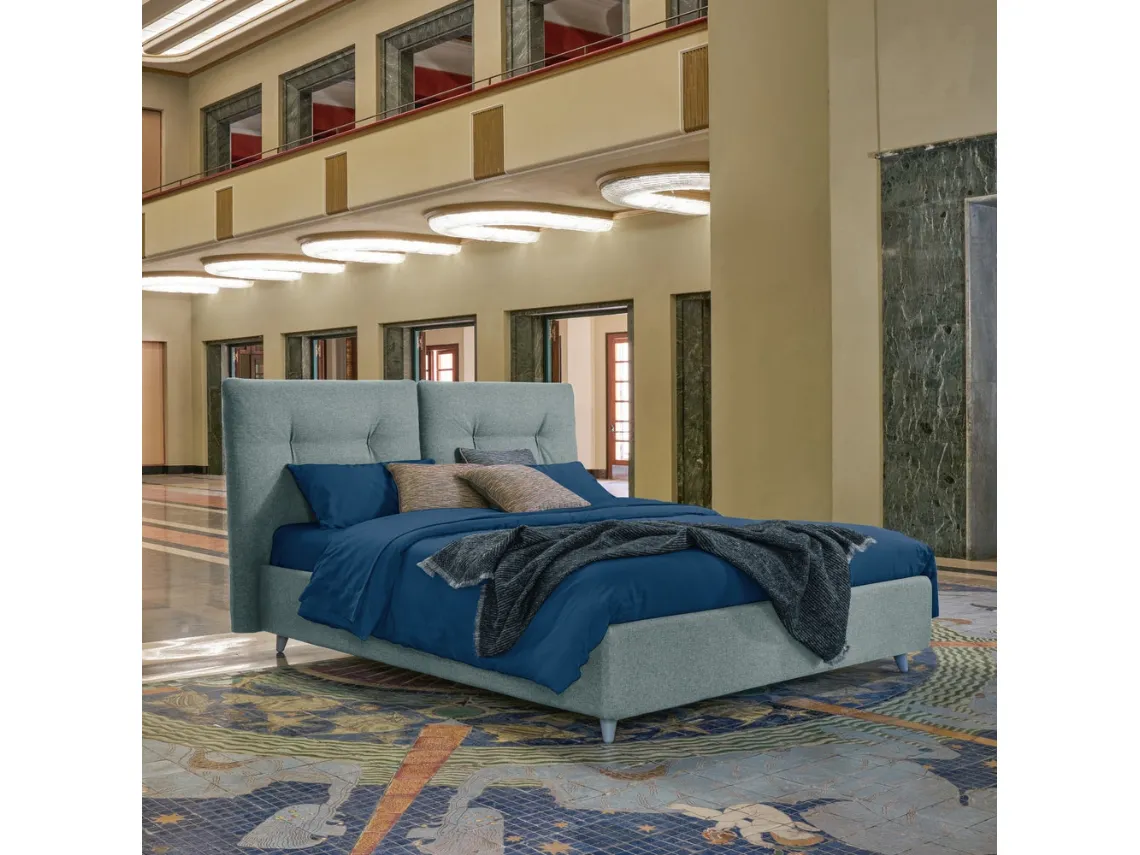 Letto Luke in tessuto imbottito di Dorelan Letti