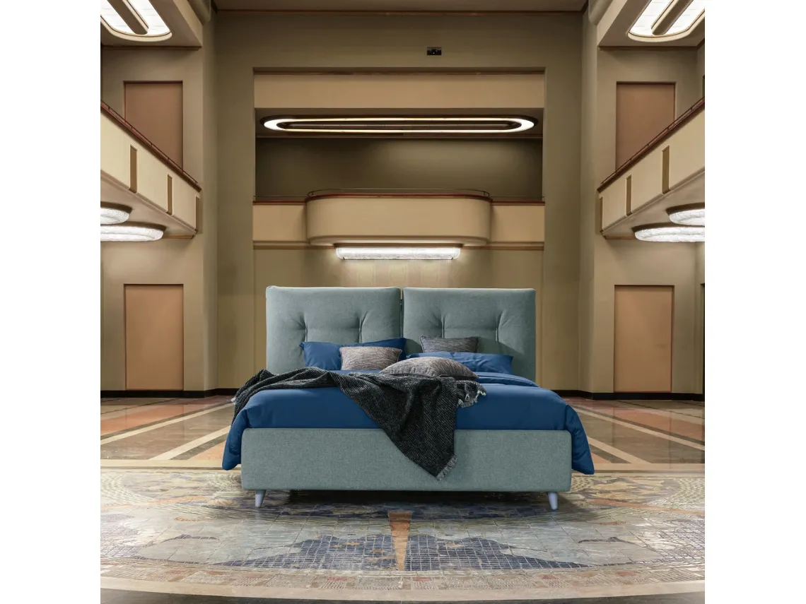 Letto Luke in tessuto imbottito di Dorelan Letti