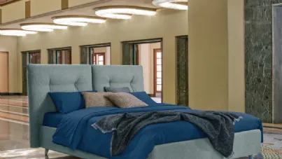 Letto Luke in tessuto imbottito di Dorelan Letti