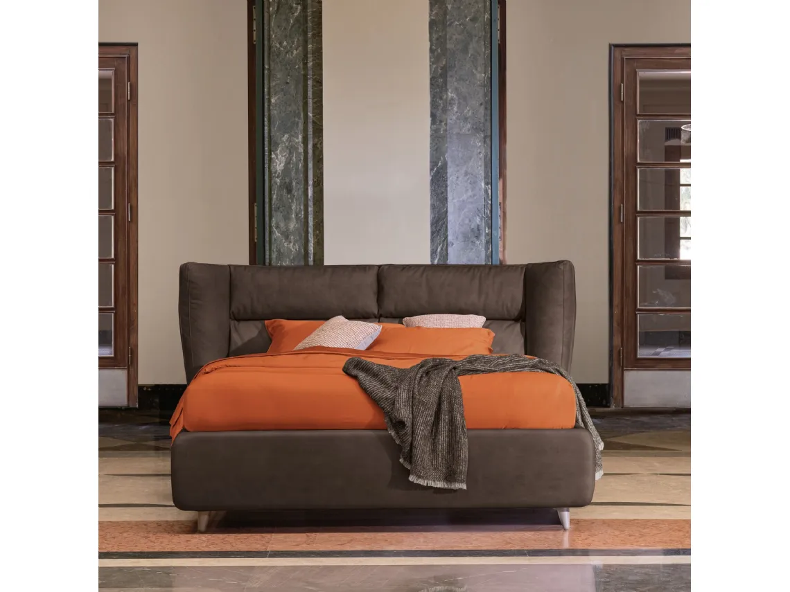 Letto matrimoniale in pelle Sandi di Dorelan Letti