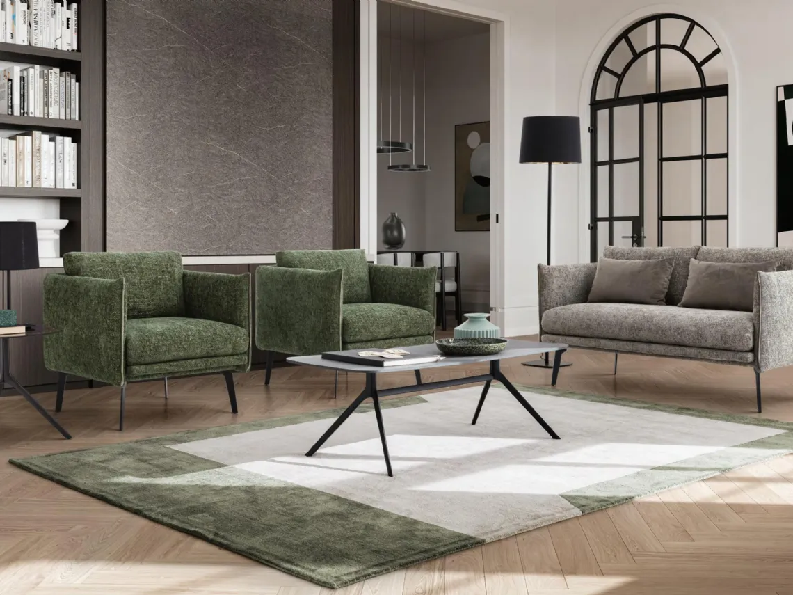 Divano a due posti in tessuto Boon Loveseat di Le Comfort