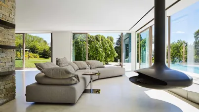 Divano di design in tessuto Flick Flack di Ditre Italia